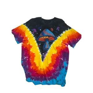 Liquid Blue Rainbow Mushroom T-Shirt
